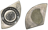 Merchant Issues - silver, Scotland, BUTE, Rothesay, Rothsay Mills, an uncertain Spanish-American cut Third-Dollar,...