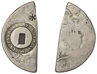 Merchant Issues - silver, Scotland, BUTE, Rothesay, Rothsay Mills, an uncertain Spanish-American cut Half-Dollar,...