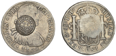 Merchant Issues - silver, Scotland, BUTE, Rothesay, Rothsay Cotton Works, a MEXICO, Ferdinand VII, 8 Reales, 1809th,...