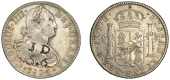 Merchant Issues - silver, Uncertain, Uncertain locality, a MEXICO, Charles IIII, 8 Reales, 1804th, Mexico City, obv....