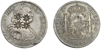 Merchant Issues - silver, Uncertain, Uncertain locality, a MEXICO, Charles IIII, 8 Reales, 1807th, Mexico City, obv....