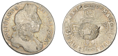 Merchant Issues - silver, Scotland, Inverness-shire, a William III, Halfcrown, 1697, edge nono, both sides...