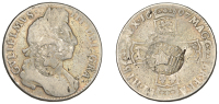 Merchant Issues - silver, Scotland, Inverness-shire, a William III, Halfcrown, 1697, edge nono, both sides...