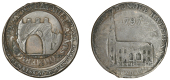 Merchant Issues - copper, Scotland, PERTHSHIRE, Doune, Somervills, a Dundee token Halfpenny [1797], countermarked...