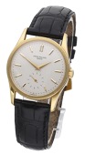 Patek Philippe. A gold wristwatch, Ref. 3796, Calatrava, circa 1995.
Movement: cal. 215, manual winding, 18 jewels,...
