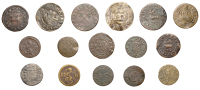 OXFORDSHIRE, Bampton, Walter Lardner, Halfpenny, 1.60g/12h (N 3565; BW. 4), John Tull, Farthing, 1656, 0.96g/6h (N...