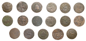 OXFORDSHIRE, Oxford, City Farthings, 1652 (6), 0.81g/6h (N 3665; BW. 111-12), 1.16g/6h (N 3668; BW. 111-12),...