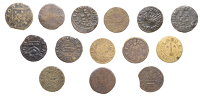 OXFORDSHIRE, Oxford, Richard Pont, Farthing, 1668, 0.58g/9h (N 3714; BW. 160); Edward Prince, Farthing, 1.09g/6h (N...