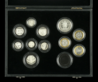 Elizabeth II (1952-2022), Silver Proof Set, 2009, comprising Five Pounds to Penny, excl. Kew Gardens Fifty Pence (S...