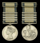 Naval General Service 1793-1840, 4 clasps, Martinique, Guadaloupe, Gaieta 24 July 1815, Algiers (John Mathews.)...