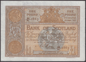 Bank of Scotland, £1, 25 January 1921, serial number 94/AL 2863, Jolly Rose signature, extremely fine
PMS BA 89e,...