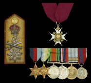 A post-War C.B. group of seven attributed to Surgeon Rear-Admiral L. B. Osborne, Royal Navy, who was Honorary Dental...