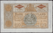 Bank of Scotland, £20, 6 February 1951, serial number 9/I 0883, Elphinstone and Crawford signatures, very small...