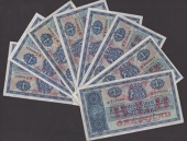 British Linen Bank, £1 (8), 1942 (4), prefixes N/1, O/1, P/1, and Q/1, also 1944 (4), prefixes R/1, S/1, T/1 and...