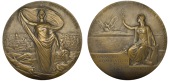 U.S.A./FRANCE, Restauration de San Francisco [Restoration of San Francisco], 1906, a bronze medal by L.-A. Bottée,...
