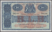 British Linen Bank, £20, 7 December 1955, serial number C/5 06/134, Anderson Signature, a solid good very fine
PMS...