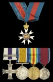 A Second War C.M.G., Great War ‘Western Front’ M.C. and Second Award Bar group of five awarded to Captain V. J....