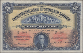 Commercial Bank of Scotland Limited, £5, 3 June 1941, serial number 14/G 12463, Thomson and Erskine signatures,...