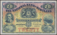 National Bank of Scotland Limited, £20, 2 January 1930, serial number A096-098, printed signature of Lethbridge,...