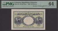 Republique Libanaise, 10 Piastres (2), 31 July 1942, each with an image of the Chateau in Beirut on reverse, first...