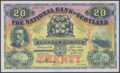 National Bank of Scotland Limited, £20, 1 May 1954, serial number A201-122, Dandie and Brown signatures, extremely...