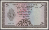 National Commercial Bank of Scotland, £10, 18 August 1966, serial number A291480, Alexander signature, very fine...