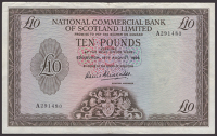 National Commercial Bank of Scotland, £10, 18 August 1966, serial number A291480, Alexander signature, very fine...