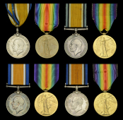 Pair: Private L. Bacon, Army Cyclist Corps
British War and Victory Medals (9992 Pte. L. Bacon. A. Cyc. Corps.)...