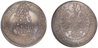 Austria, Emperor Leopold I (1658-1705), Doppeltaler, ND, laureate and cuirassed bust right, leopoldvs d g rom imp se...