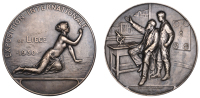 BELGIUM, Exposition Internationale de Liège, 1930, a plated bronze award medal by G. Devreese for Fonson,...