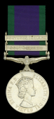 General Service 1962-2007, 2 clasps, South Arabia, Northern Ireland (23905918 Tpr. H. A. A. Van-der-Zee, 10 H.) good...