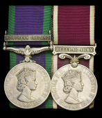 Pair: Band Sergeant F. McManus, Royal Regiment of Fusiliers, late Queen’s Regiment

General Service 1962-2007, 1...