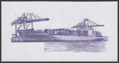 Board of Commissioners of Currency, Singapore, a vignette showing the container ship ‘Neptune Garnet’, as...
