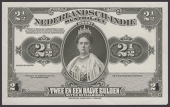 Nederlandsch-Indie Muntbiljet, obverse die proof 2 1/2 Gulden, ND (1919), two design element cut-outs at lower left...