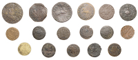 LONDON (City), Abchurch Lane, John Milett, Farthing, 1664, 0.83g/12h (N 6425; BW. 4); Addle Street, Robert Rhett,...