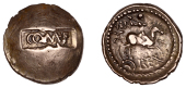 British Iron Age, ATREBATES and REGNI, Verica (c. AD 10-40), gold Stater, class 4 [Warrior Rex type], com f in...
