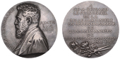 FRANCE, Charles Bessand, 1902, a silver medal by J.-C. Chaplain, bust left, rev. legend aove two roses and a pair of...
