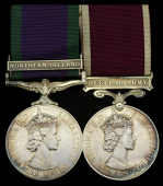 Pair: Major B. Lawry, Royal Electrical and Mechanical Engineers

General Service 1962-2007, 1 clasp, Northern...