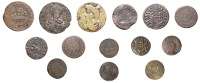 LONDON (City), Creechurch Lane, Edward Shrawly, Halfpenny, [16]66, 4.95g/12h (N 6826; BW. 784); Crutched Friars,...