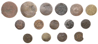 LONDON (City), Friday Street, Andrew Vincent, Penny, 2.99g/12h (N 7002; BW. 1134); Fryer Lane, John Wickes,...