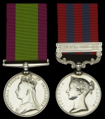Pair: Lieutenant-Colonel R. E. Kelsall, Devonshire Regiment

Afghanistan 1878-80, no clasp (Lieut: R. E. Kelsall....