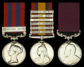 Three: Private M. Dymond, Devonshire Regiment, who served with the Maxim Gun Detachment during the Waziristan...