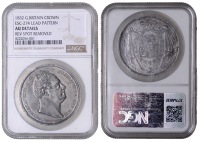 William IV (1830-1837), Pattern Crown, 1832, struck in lead, w.w. incuse on truncation, edge plain, 5h (L & S 5; ESC...