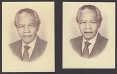 South Africa, two vignettes of Nelson Mandela, uncirculated and rare (2 vignettes) 	 £80-£100