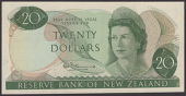 Reserve Bank of New Zealand, a uniface obverse proof $20, ND (1967), no serial numbers, green, Elizabeth II at...