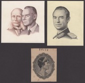 Grand-Duche de Luxembourg, a die proof vignette of Grand Duchess Charlotte as featured on the 50 Francs, ND (1944),...