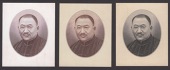 China, three die proof portrait vignettes of Kong Xiang Xi, good extremely fine (3 vignettes) 	 £100-£150