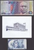 Banco de Cabo Verde, 2500 Escudos, 20 January 1989, serial number LP473179, Pires and Da Luz signatures, also a die...