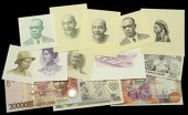 A Group of African Proofs, comprising Central Bank of Somalia, 1000 Shillings, 1990, serial number D088-786844, also...