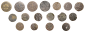 LONDON (City), Houndsditch, John Merry, Farthing, 1663, 0.57g/4h (N 7138; BW. 1520), William Rawlins, Farthing,...